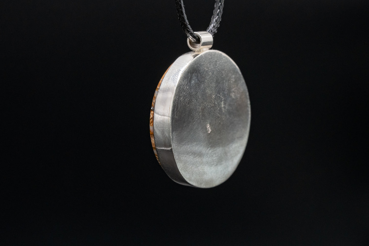 Mammoth Tooth Fossil Pendant Necklace - Statement - Simple Bail - Smooth Bezel