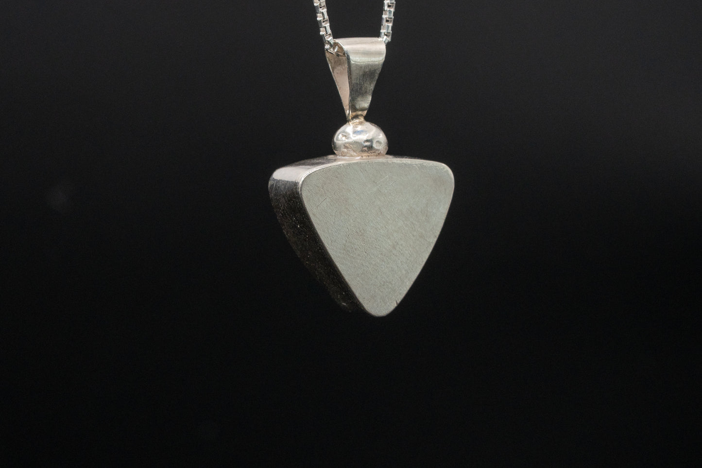 Mammoth Tooth Fossil Pendant Necklace - Trillian Style - Ball Bail - Smooth Bezel