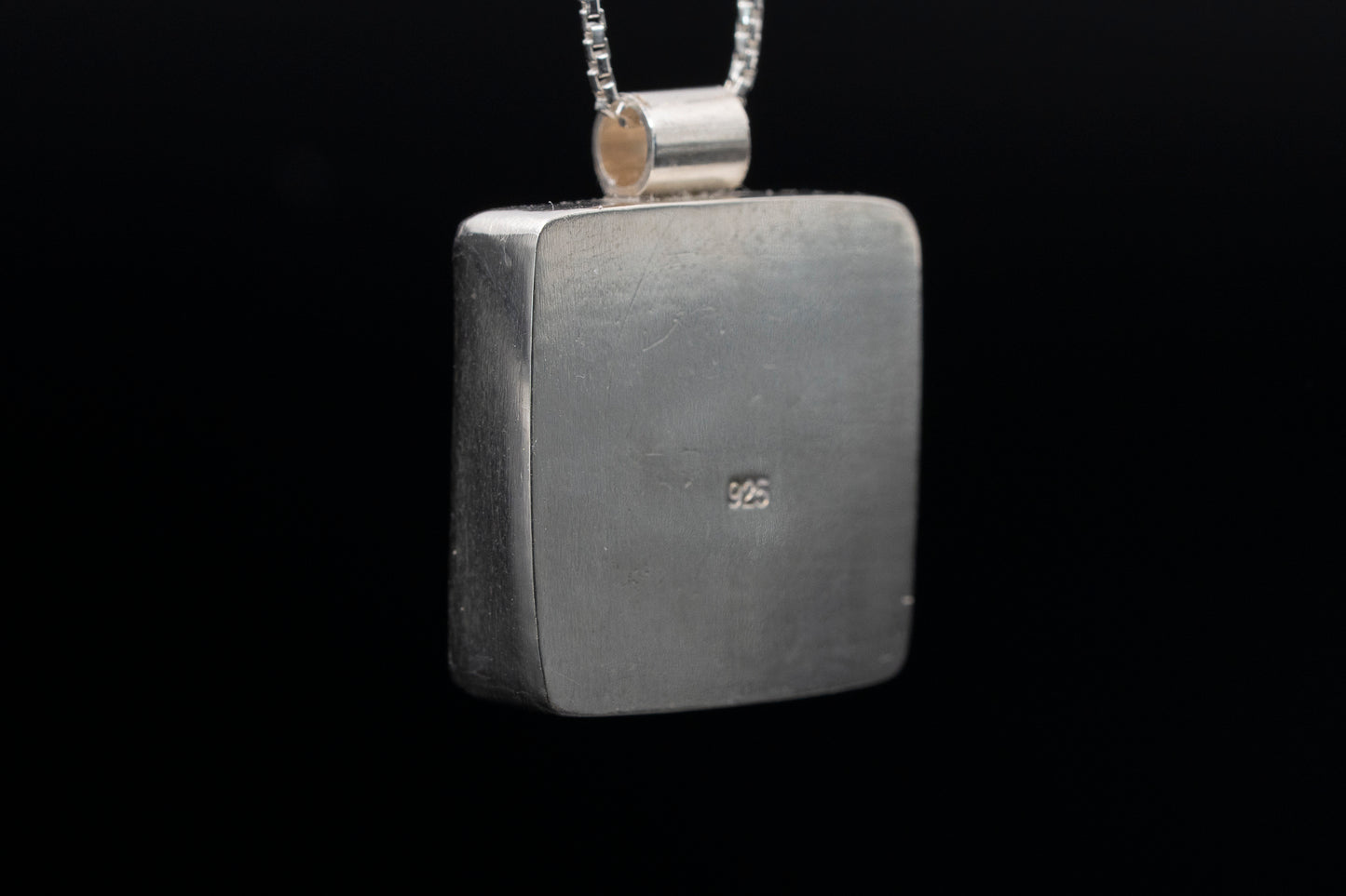 Mammoth Tooth Fossil Pendant Necklace - Statement - Simple Bail - Smooth Bezel