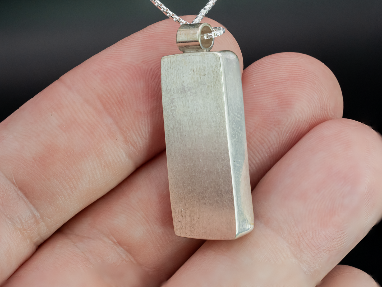 Mammoth Tooth Fossil Silver Pendant Necklace