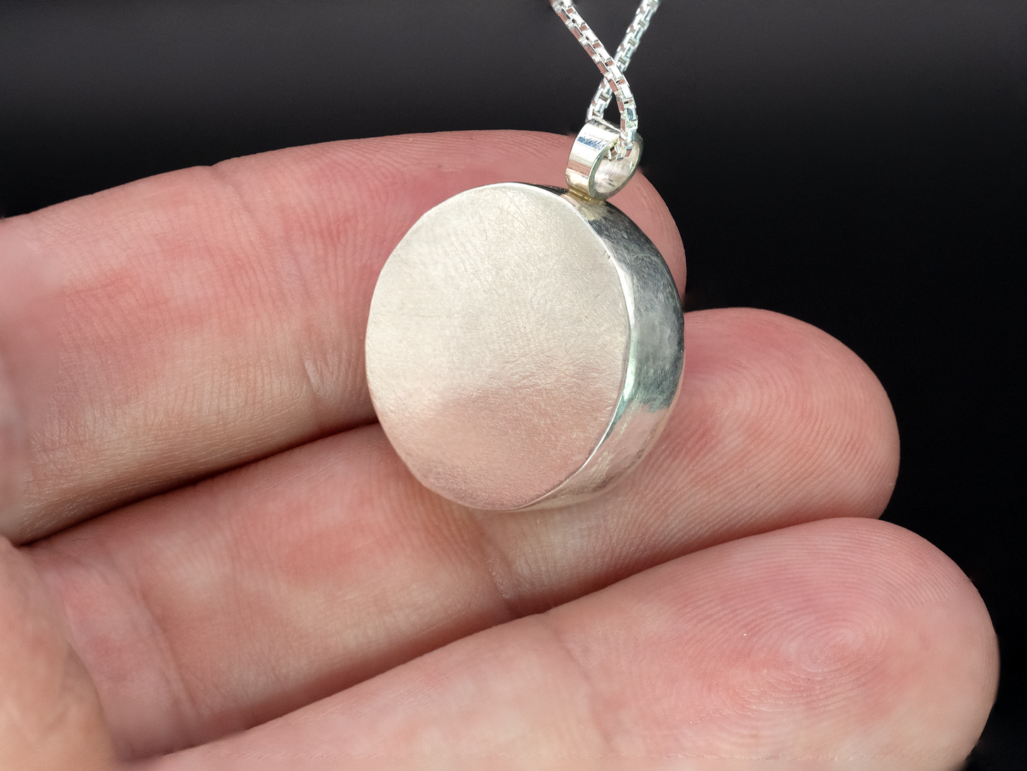 Mammoth Tooth Fossil Silver Pendant Necklace