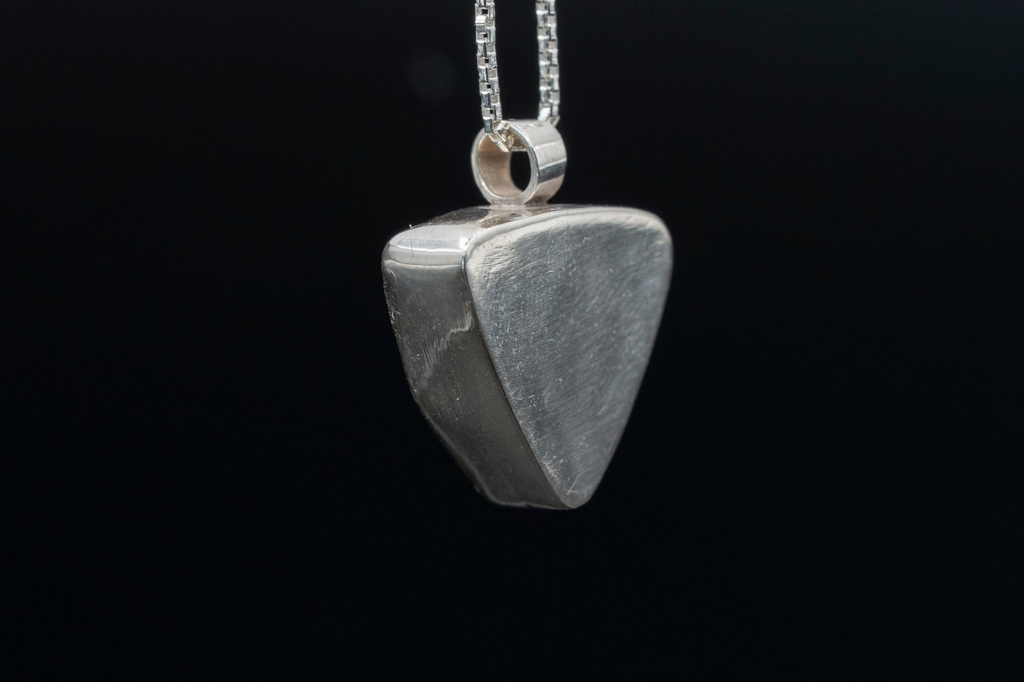 Mammoth Tooth Fossil Pendant Necklace - Trillian Style - Simple Bail - Smooth Bezel